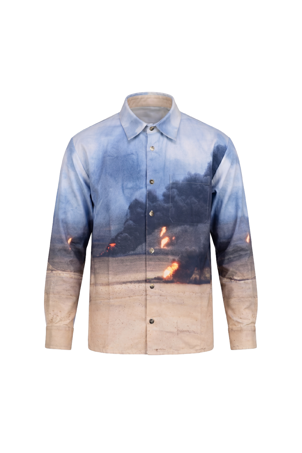 'O I L ! (Kuwait 1991)' Button-Up Shirt