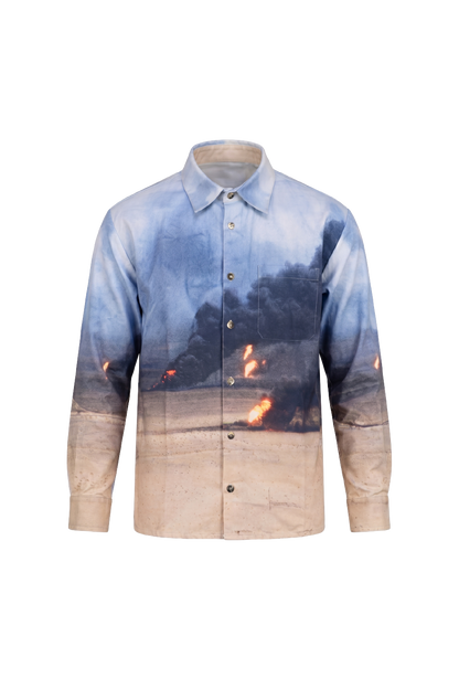 'O I L ! (Kuwait 1991)' Button-Up Shirt