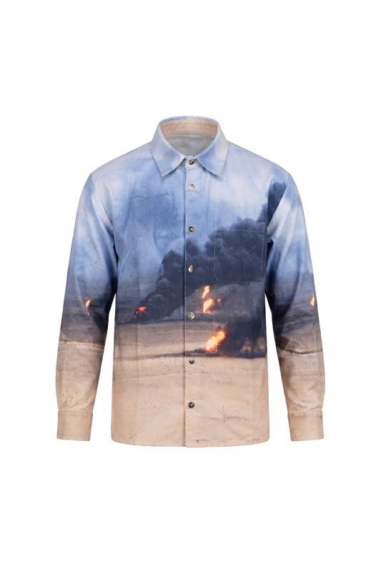 'O I L ! (Kuwait 1991)' Button-Up Shirt