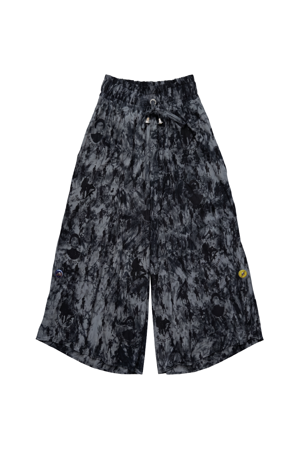 "SAY NO TO WAR" Wide-Cut Trousers
