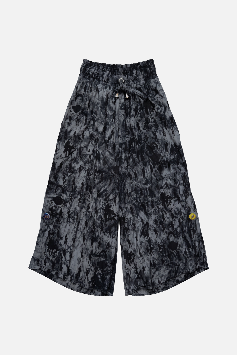 "SAY NO TO WAR" Wide-Cut Trousers