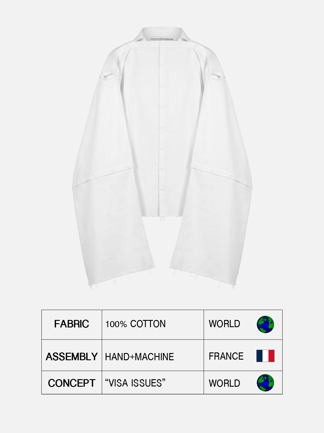 'VISA ISSUES' Button-Up Shirt